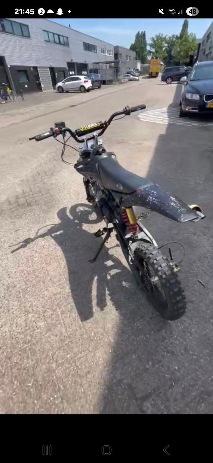 65cc pitbike tomos blok, Ophalen of Verzenden, Gebruikt, Schijfrem, Pitbike