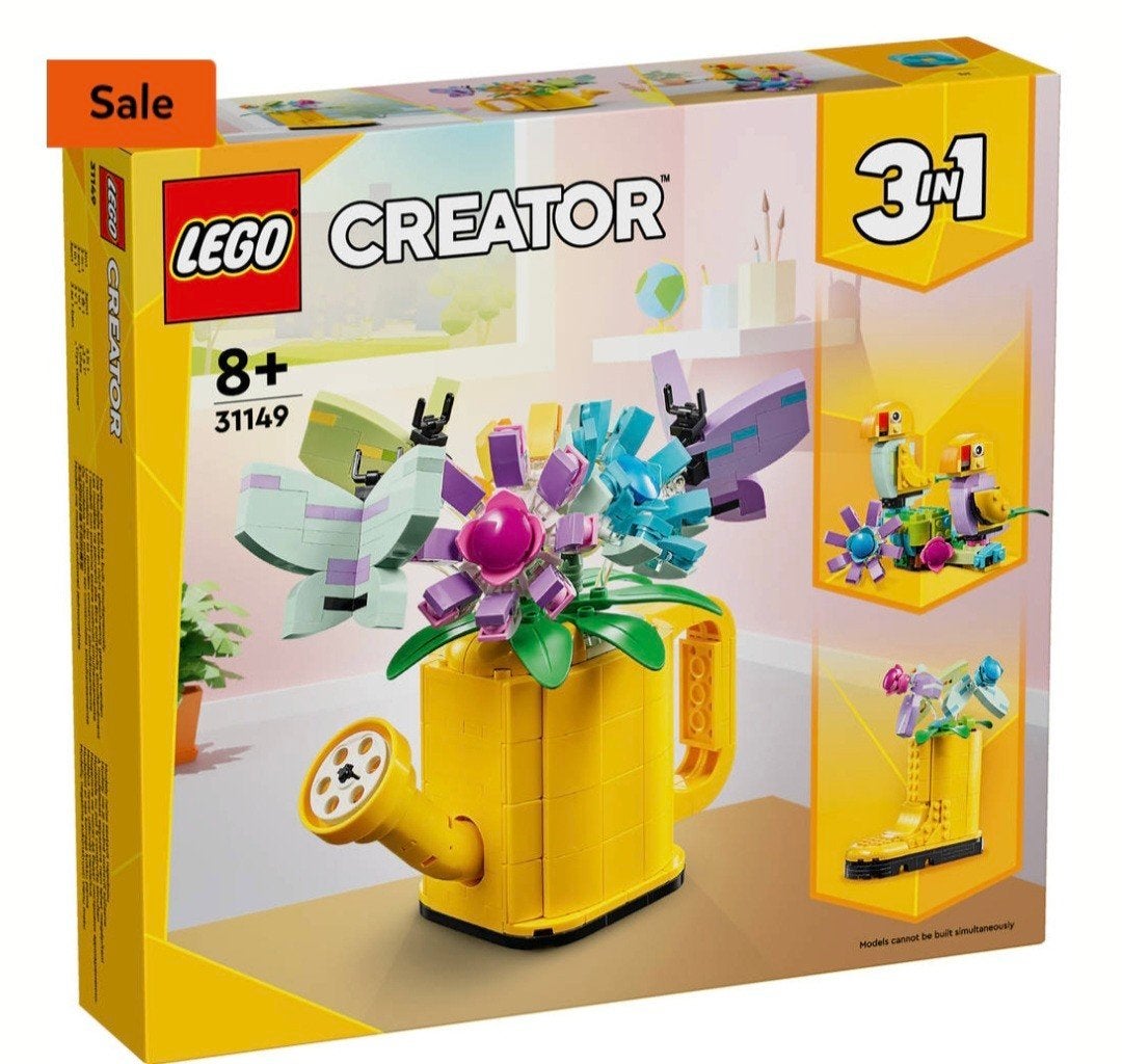 LEGO 3 in1 Bloemen Gieter (31149) zonder doos en boekje, Lego, Ophalen of Verzenden, Zo goed als nieuw, Creator