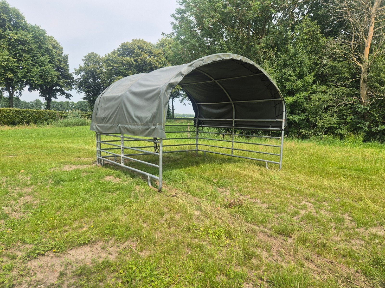 Schuilstal weidetent 4x4m buitenbox schaduwtent paarden, Dieren en Toebehoren, Stalling en Weidegang