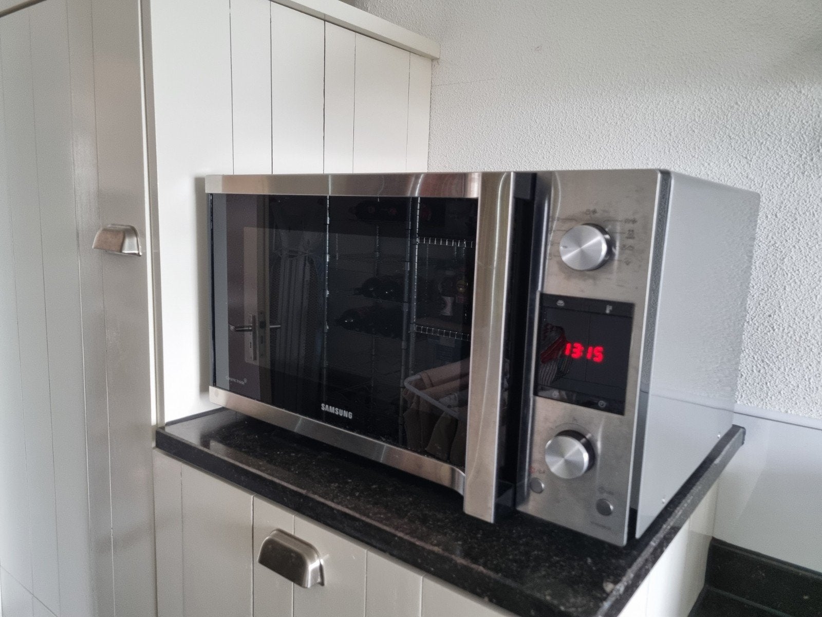 Samsung Combi oven en magnetron - Zo goed als nieuw, Witgoed en Apparatuur, Ophalen, Combimagnetron, Zo goed als nieuw, Draaiplateau