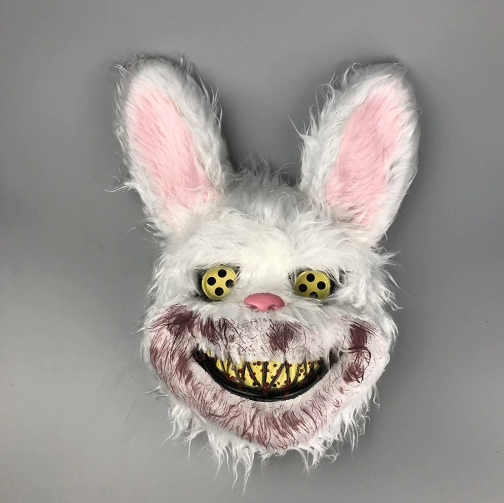 Bloederig Konijn Masker Bunny Horror Eng Halloween Carnaval, Verzenden, Nieuw, Feestartikel, Halloween of Griezel