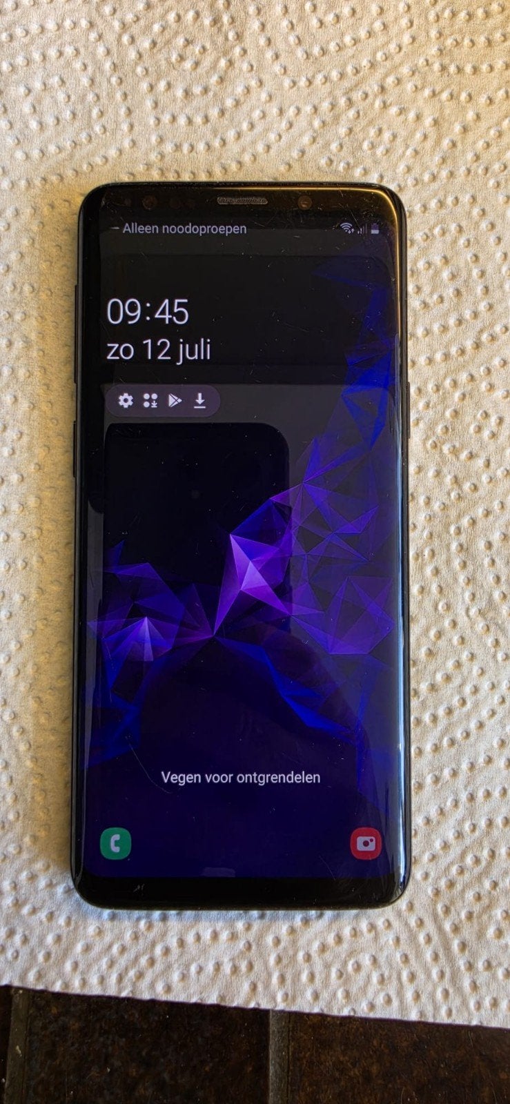 Samsung Galaxy S9 Edge - Zwart, 64GB, Gebruikt, Zwart, Touchscreen, Ophalen of Verzenden