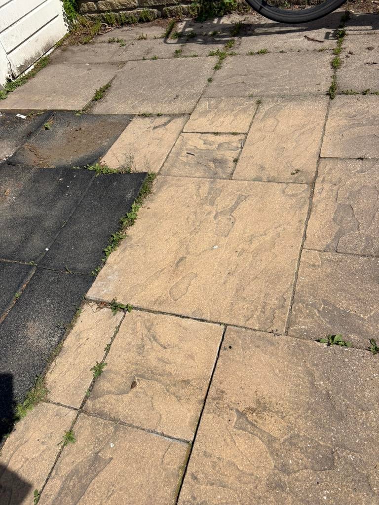 Tuintegels  45m2, Tuin en Terras, Ophalen, Zo goed als nieuw, Beton, Terrastegels
