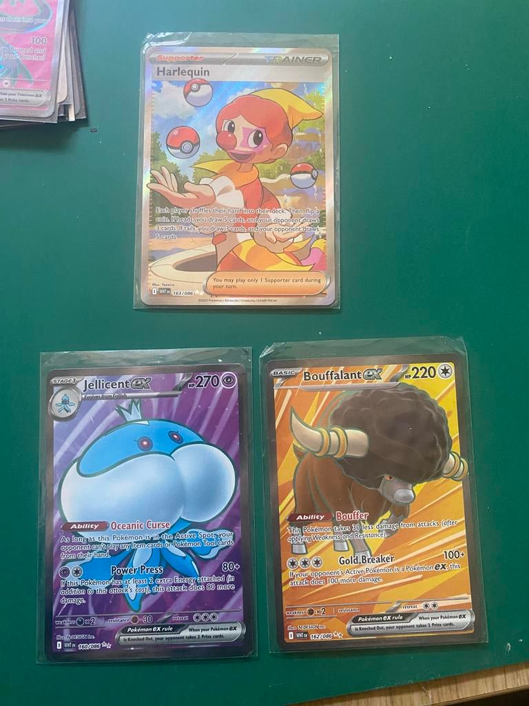 3 Full Art Pokémon TCG kaarten - White Flare set, Ophalen of Verzenden, Nieuw, Meerdere kaarten, Foil