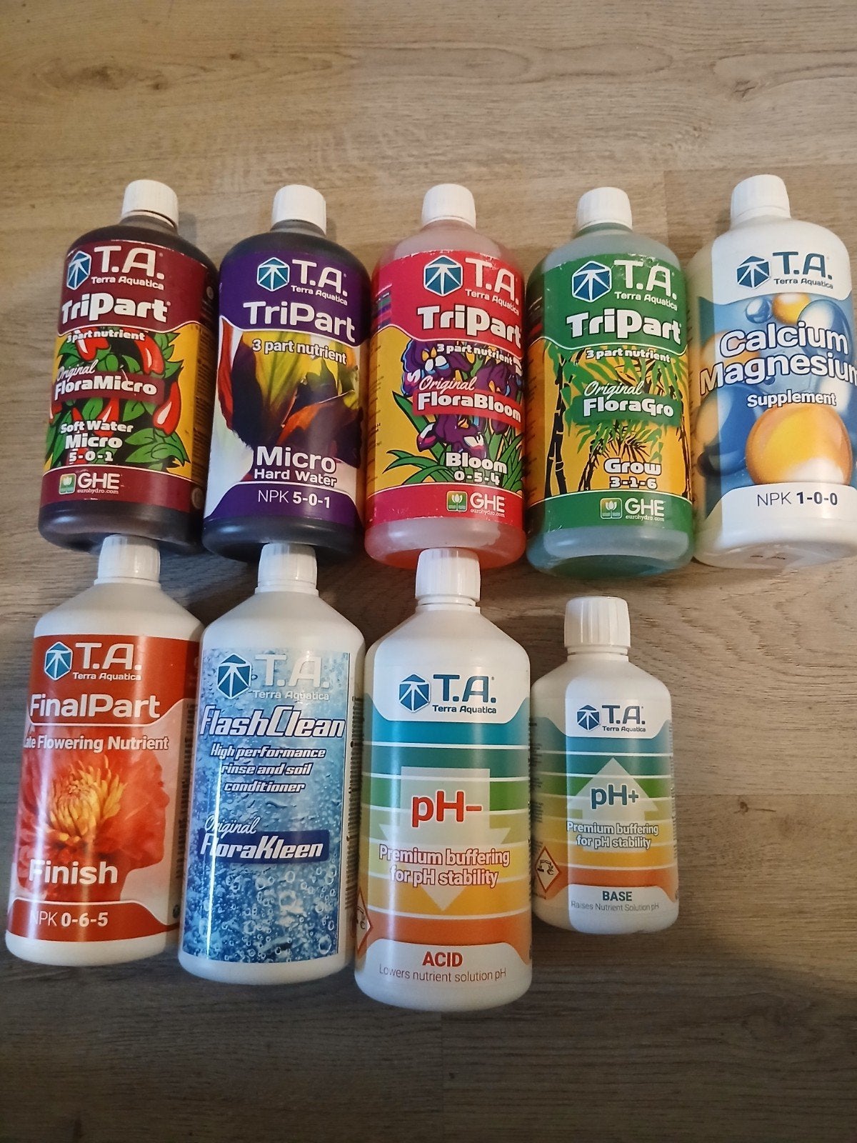 GHE T.A. TriPart Flora Serie + Extra's - Plantenvoeding, Ophalen, Zo goed als nieuw