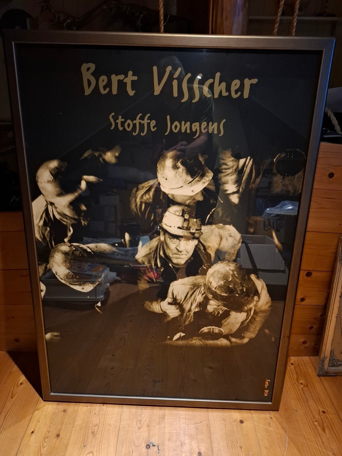 Grote foto Bert Visscher 'Stoffe Jongens' in metalen lijst, Ophalen, Poster, Fotografie, Ingelijst