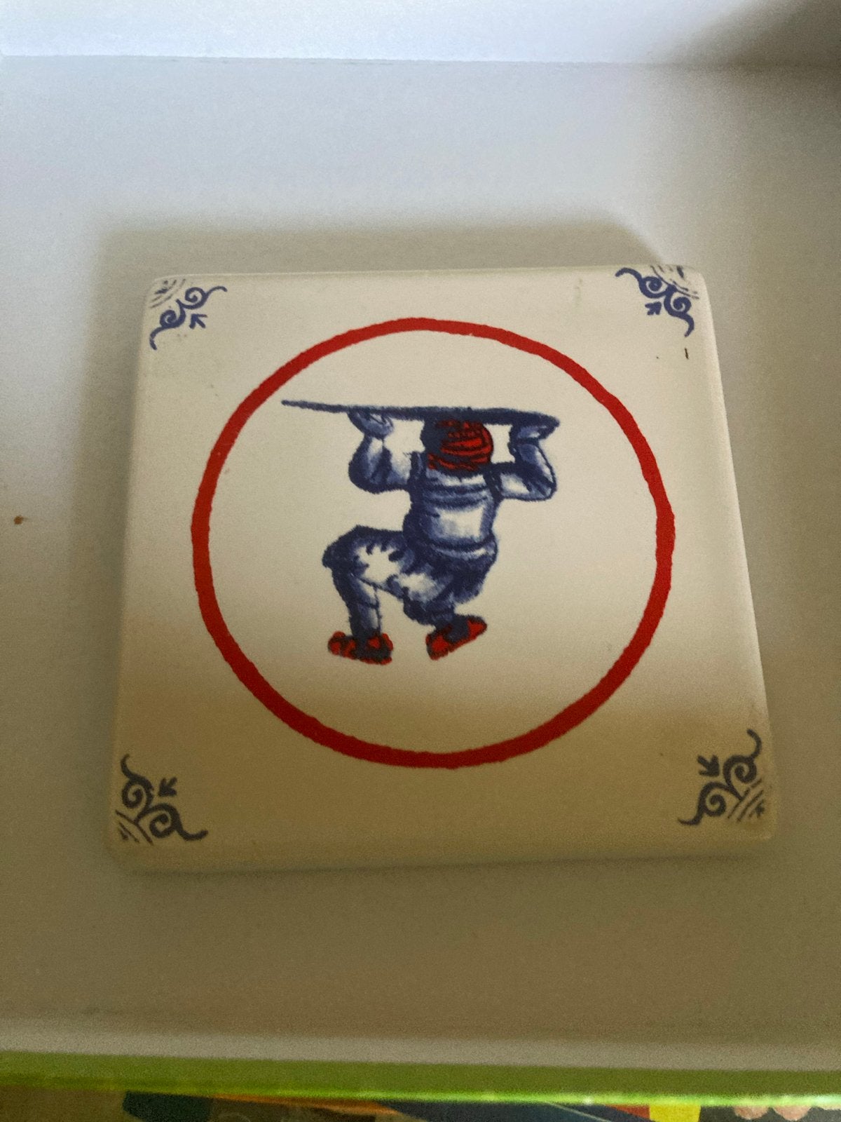 Vintage Douwe Egberts Hollandsche Waaren Onderzetter, Ophalen of Verzenden