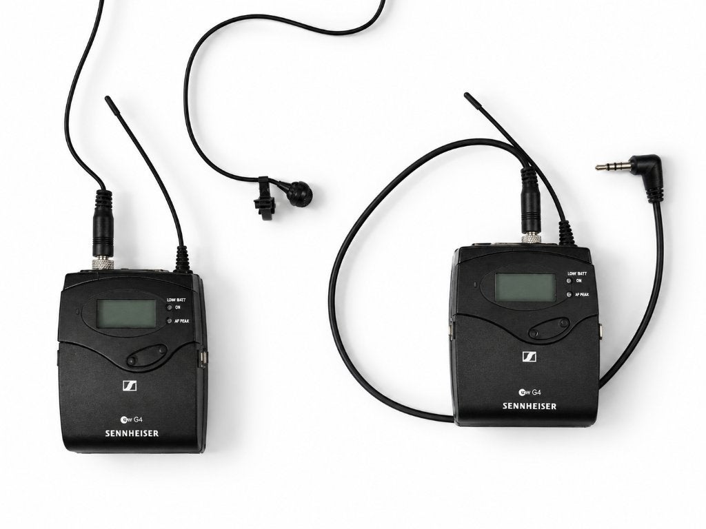 Sennheiser P112 G4 camera set met lavalier microfoon B-band, Ophalen of Verzenden, Zo goed als nieuw, Zangmicrofoon