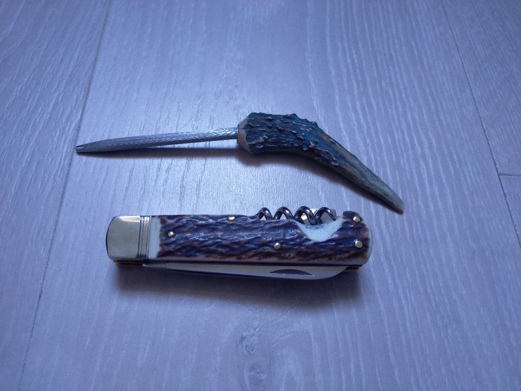 Hubertus zakmes hertshoorn Solingen mes hertshoorn nieuw, Ophalen of Verzenden, Nieuw