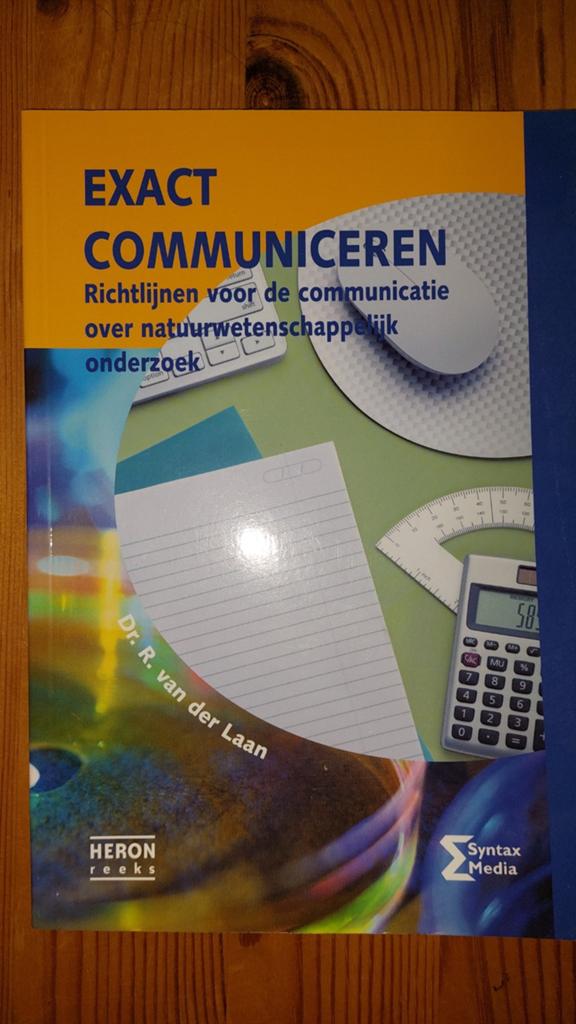 Exact Communiceren - Richtlijnen communicatie onderzoek, Zo goed als nieuw, Beta, HBO, Dr. R. van der Laan