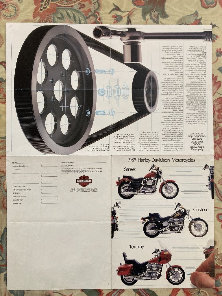 harley davidson brochure, Ophalen of Verzenden, Harley-Davidson of Buell