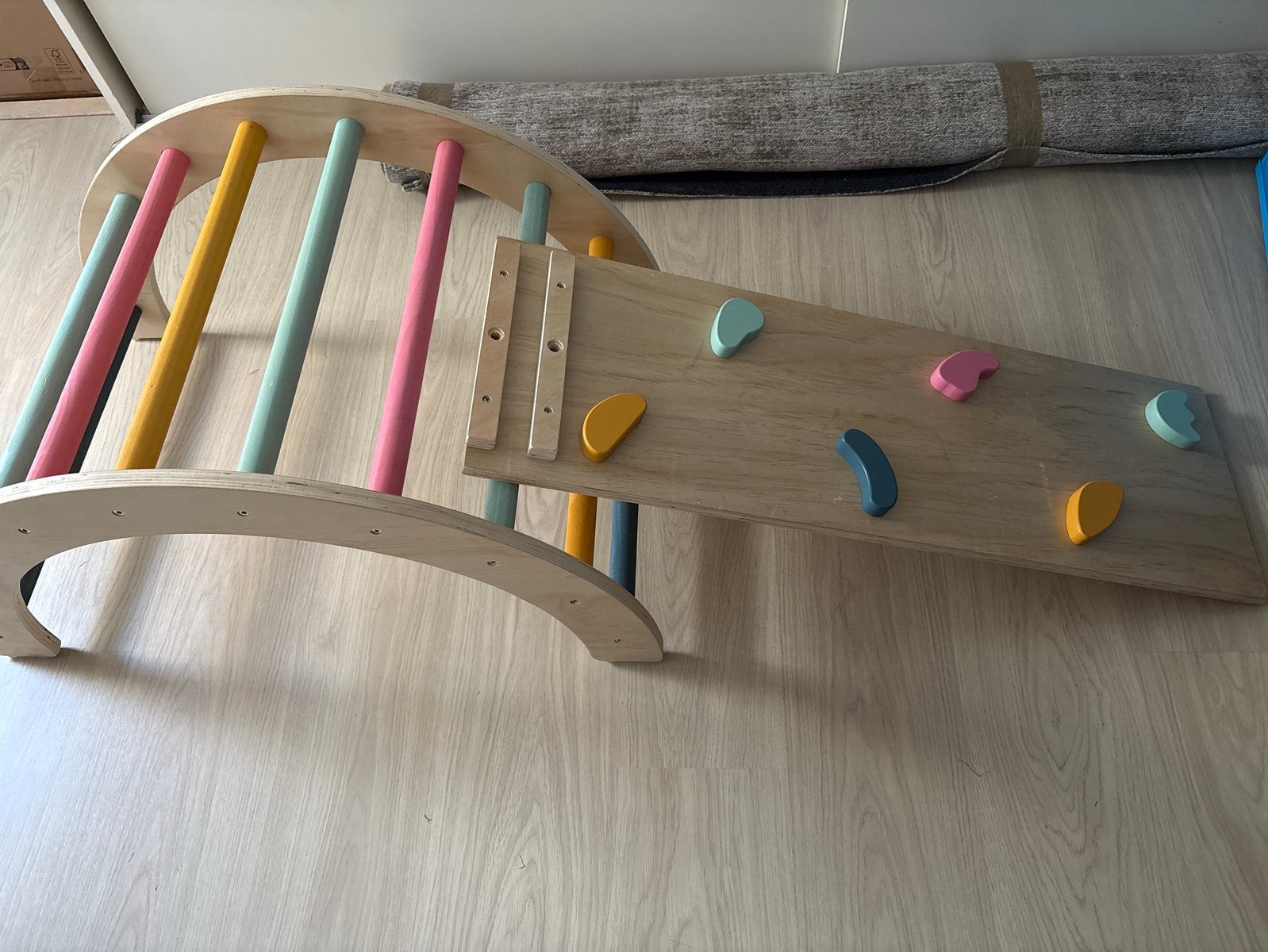 Montessori Klimrek met Glijbaan/Klimwand, Ophalen, Zo goed als nieuw, Overige typen