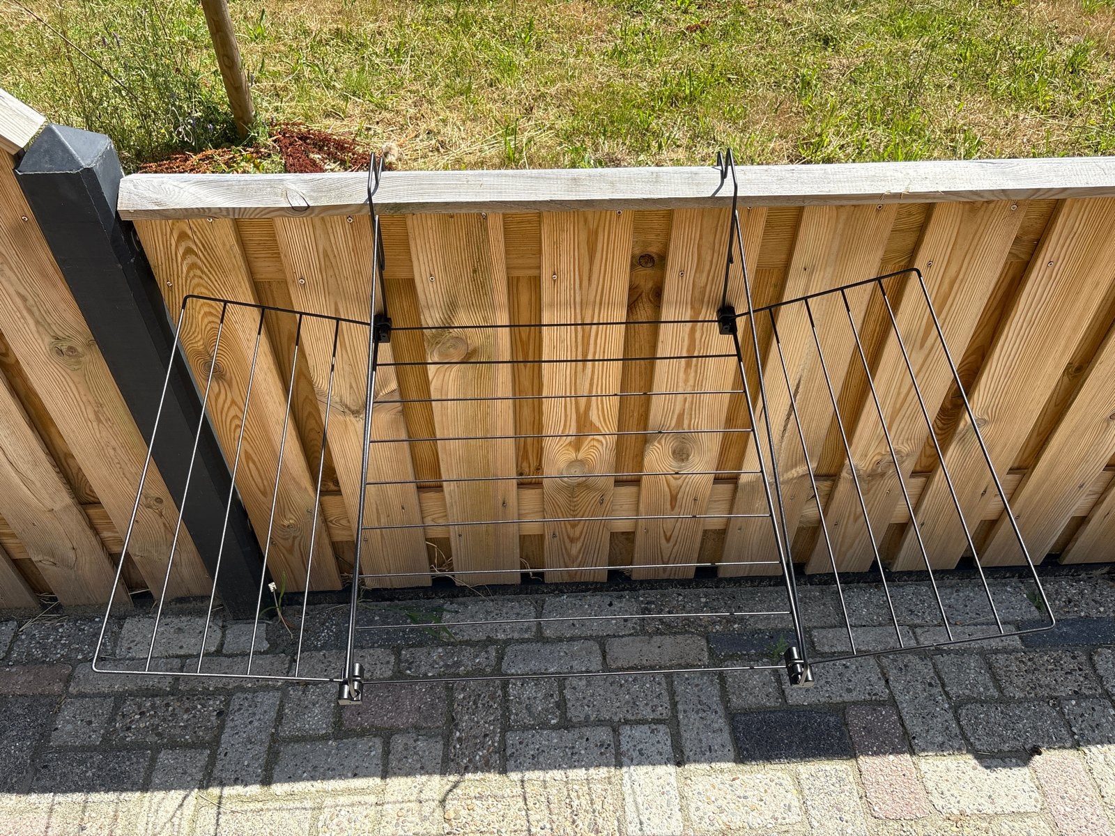 Opvouwbaar wasrek voor balkon of hek, Ophalen, Zo goed als nieuw, Wasrek