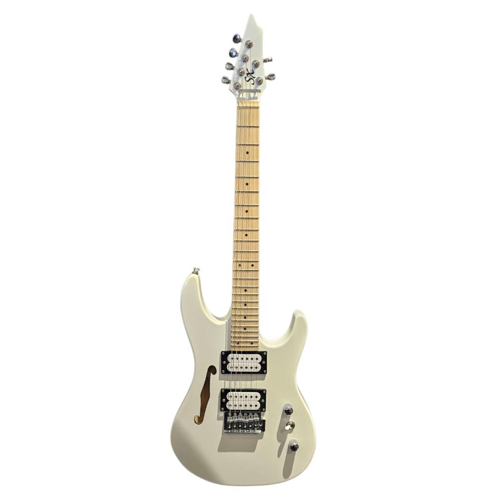 SX Thinline 8687 Electrische Gitaar White, Muziek en Instrumenten, Snaarinstrumenten | Gitaren | Elektrisch, Flex Ltd., Gebruikt