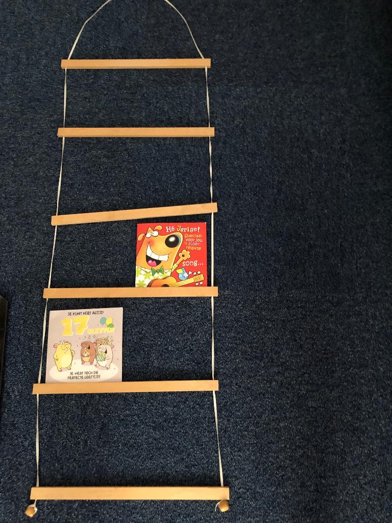 Houten Kaarten-fotohouder smal, 38 cm breed en 122 cm lang, Ophalen of Verzenden, Zo goed als nieuw, Hout