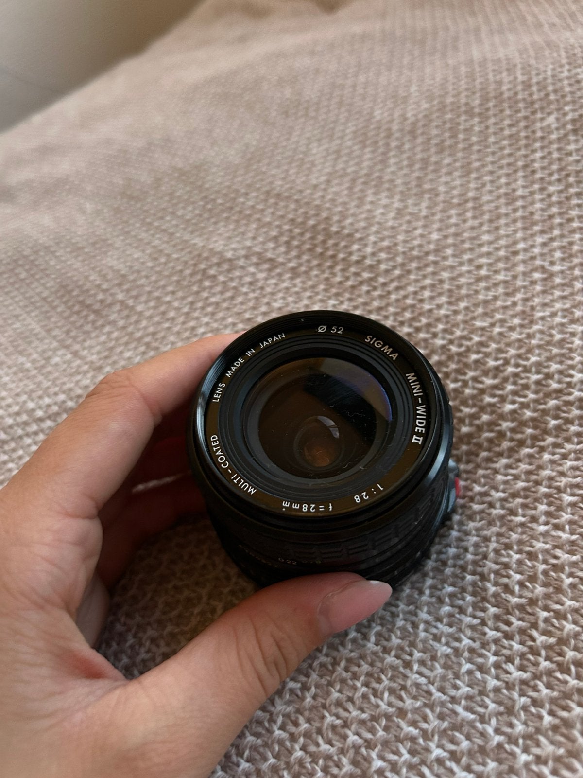 Sigma Mini-Wide II 28mm f/2.8 – Canon FD – Vintage, Ophalen of Verzenden, Zo goed als nieuw, Groothoeklens