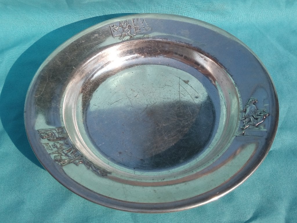 ZILVER BORD GERO 90 ROODKAPJE SPROOKJE GEORG NILSSON, Verzenden