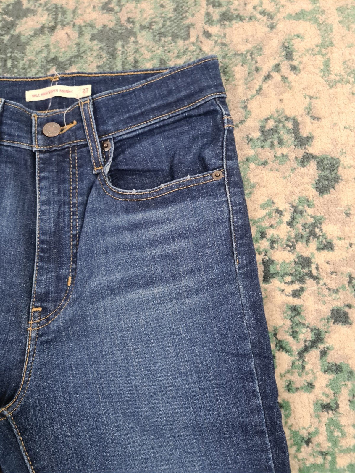 Levi’s Mile High Super Skinny W27 L30 Dames Tulsi2730, Blauw, Ophalen of Verzenden, Zo goed als nieuw, W27 (confectie 34) of kleiner