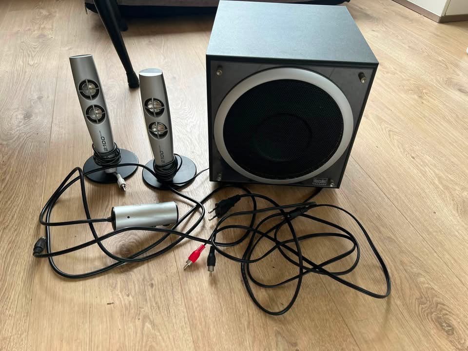 Hercules PC-luidsprekerset, Computers en Software, Ophalen of Verzenden, Gebruikt
