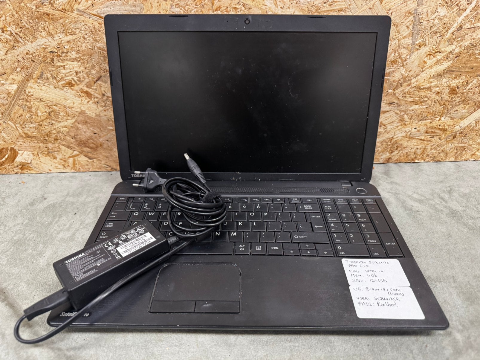 Toshiba Satellite Pro C50 –Intel i3/120GB SSD:Zorin OS -ReK4, Ophalen of Verzenden, X, X, X