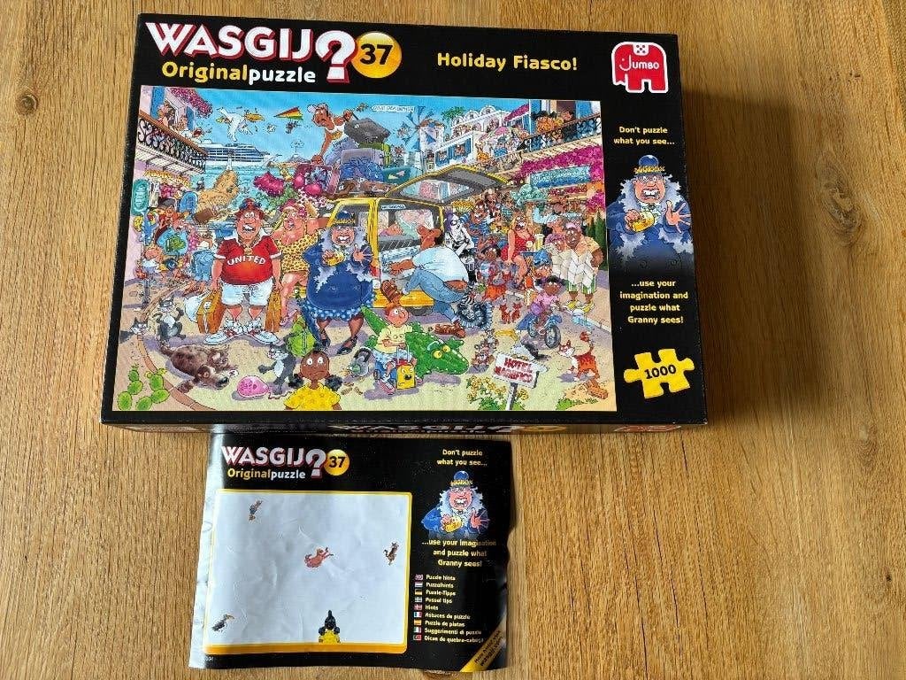 Wasgij puzzel 37 holiday fiasco, Ophalen, 500 t/m 1500 stukjes, Gebruikt, Legpuzzel