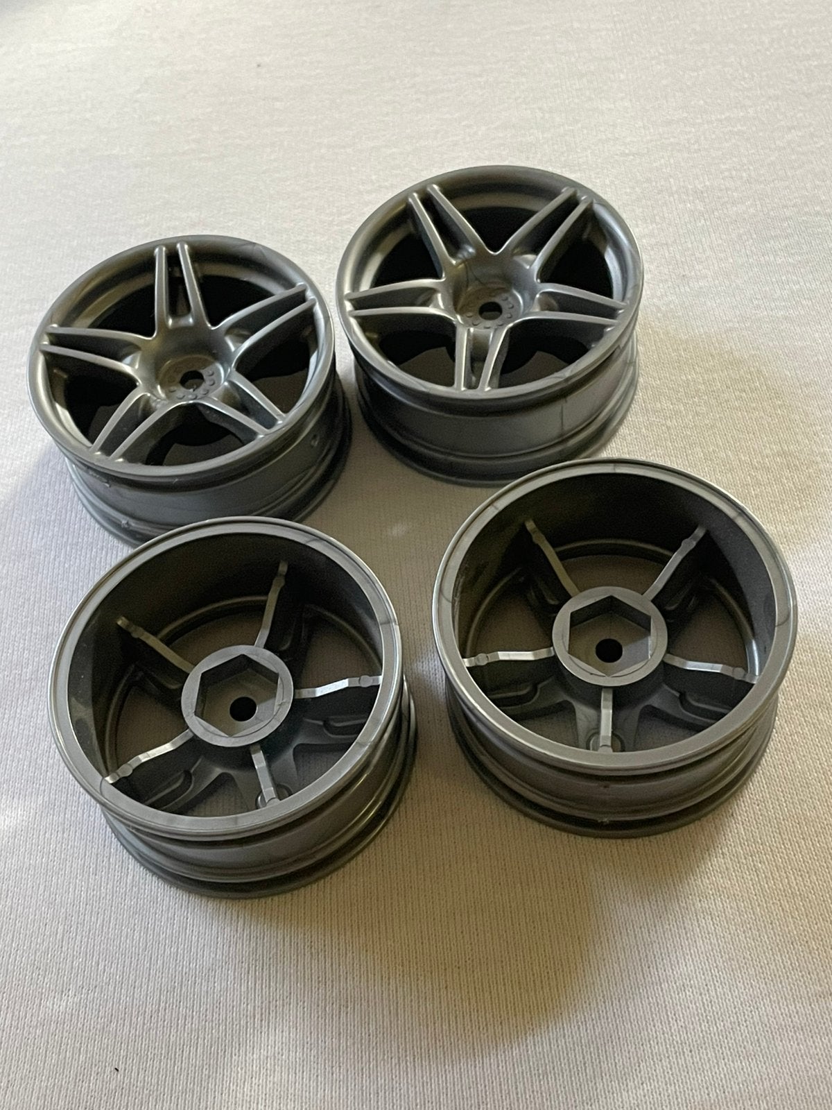 Tamiya 1:10 Ferarri Enzo (58302) rims, Ophalen of Verzenden, Zo goed als nieuw, Groter dan 1:32, Tamiya