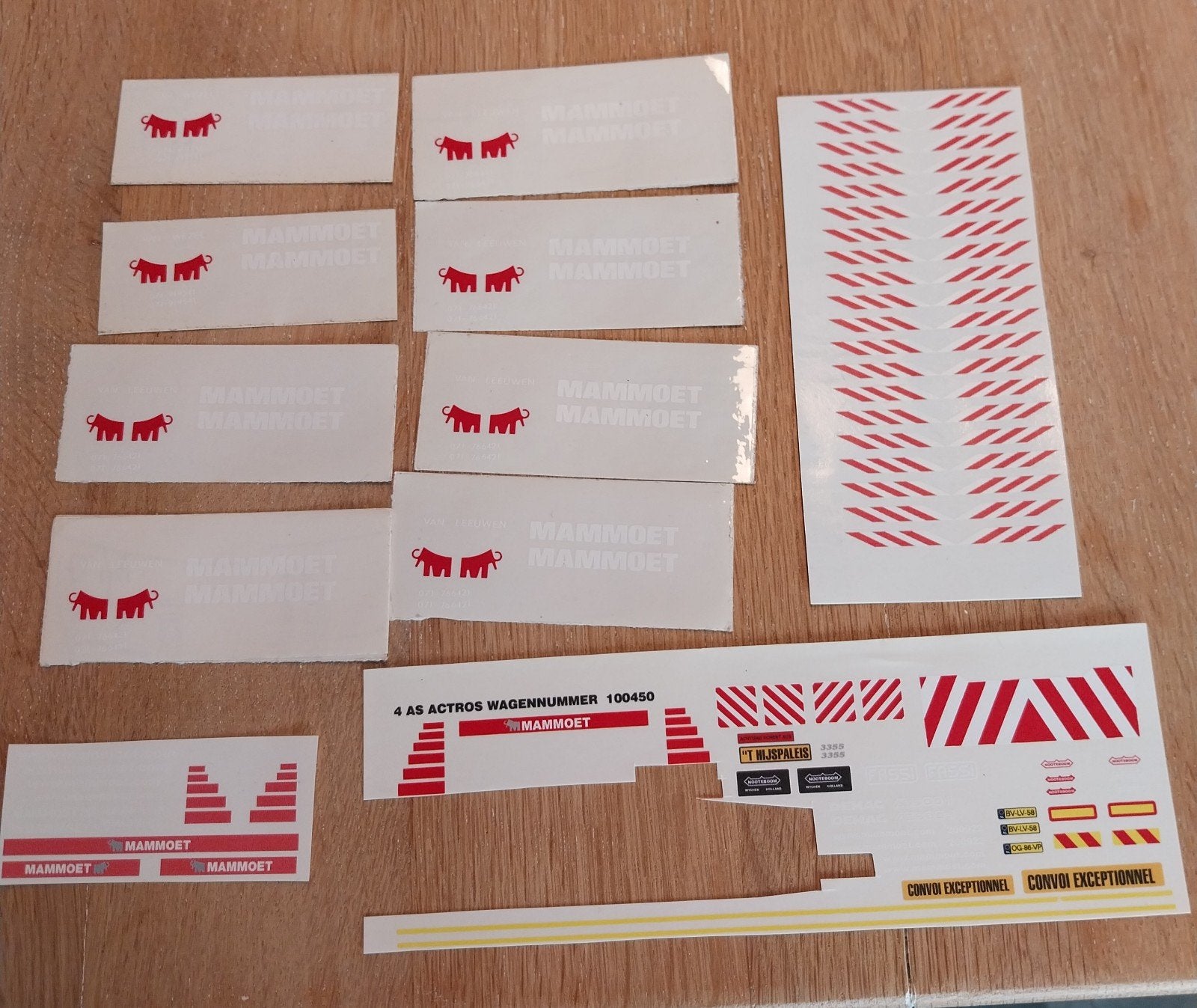 Decals en stikkers Mammoet, Hobby en Vrije tijd, Modelauto's | 1:50, Ophalen of Verzenden, Nieuw, Bus of Vrachtwagen, Tekno