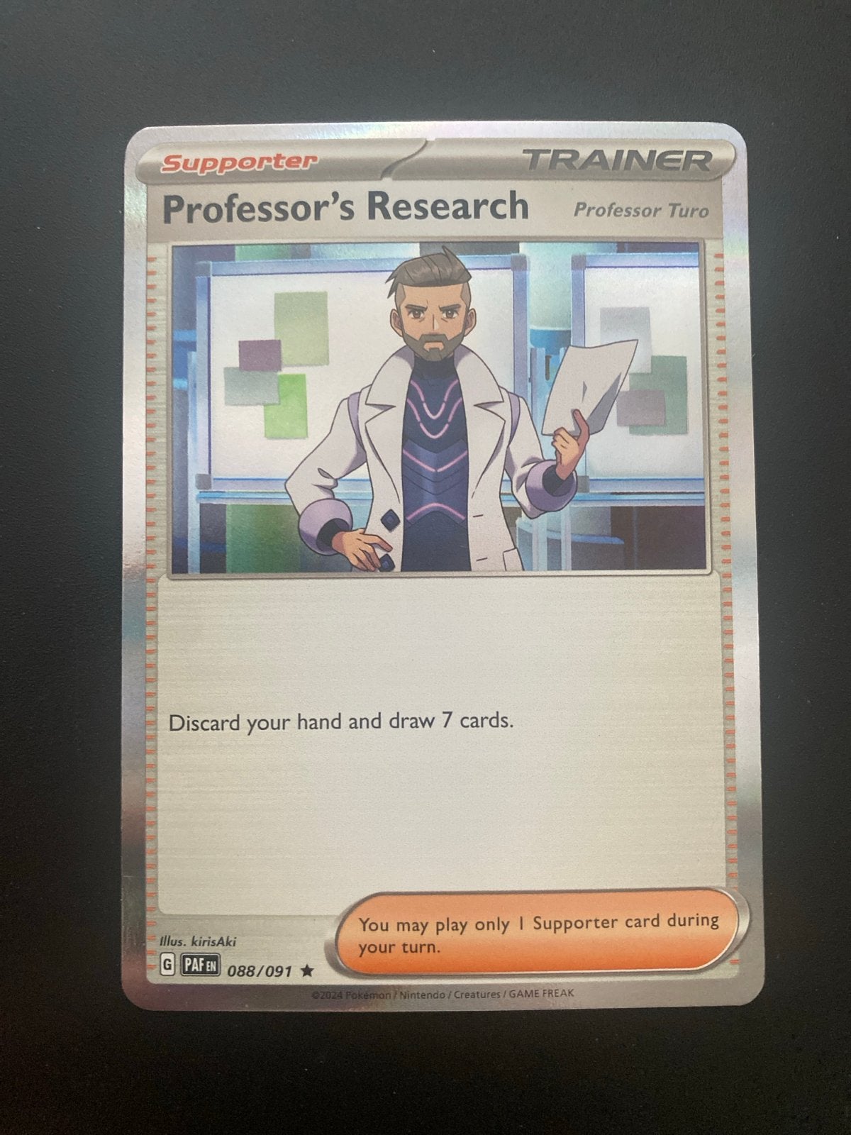 Professor's Research 088/091 Rare Holo Paldean Fates, Ophalen of Verzenden, Zo goed als nieuw, Losse kaart, Foil