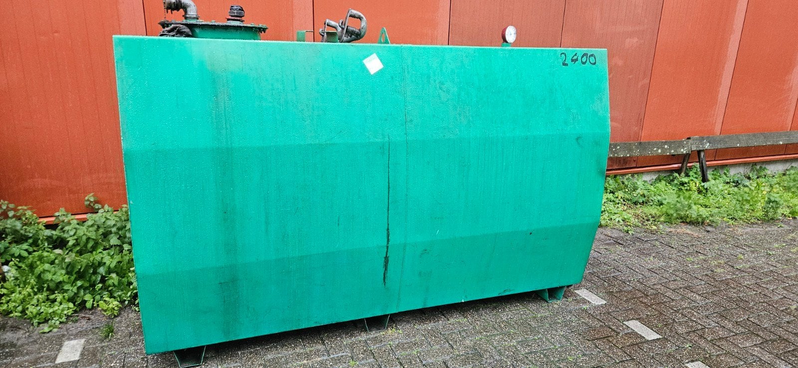 Opslagtank 2400 liter, Ophalen