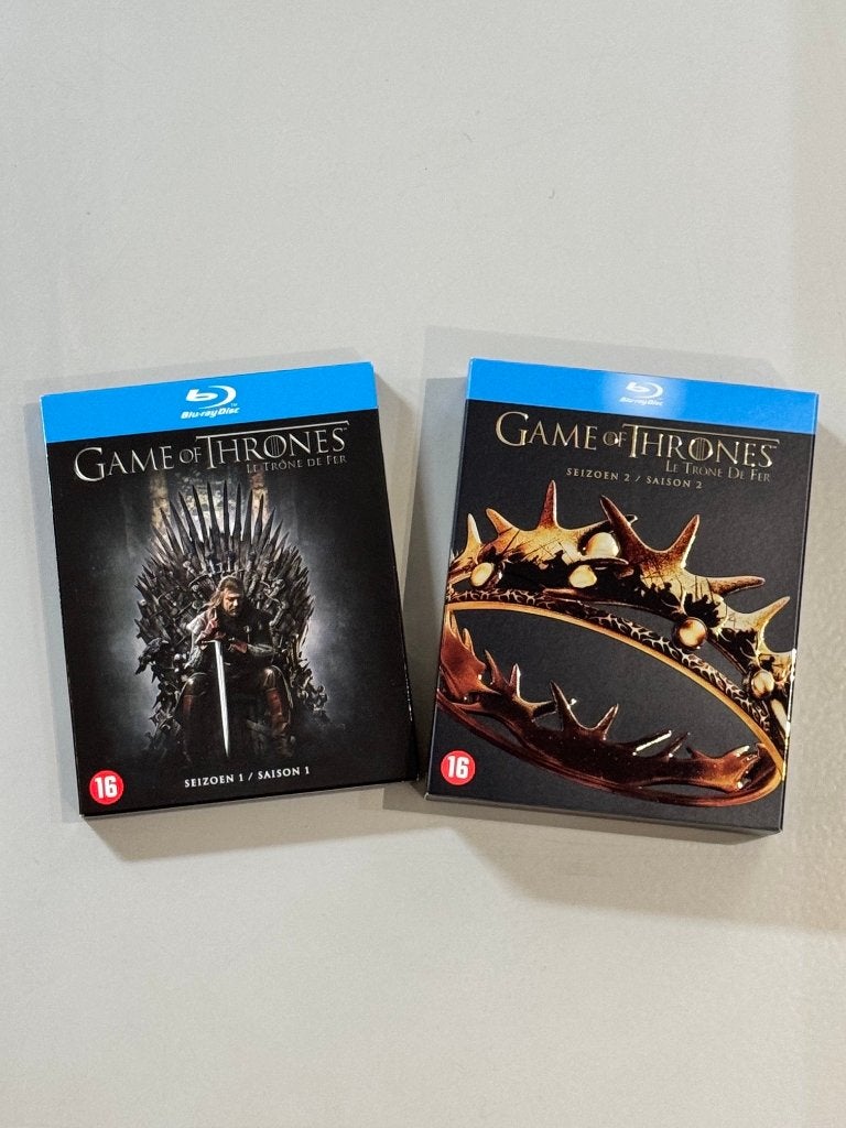 Blu-Ray Game of Thrones seizoen 1 en 2, Cd's en Dvd's, Vanaf 16 jaar, Nederlands, Ophalen of Verzenden, Zo goed als nieuw