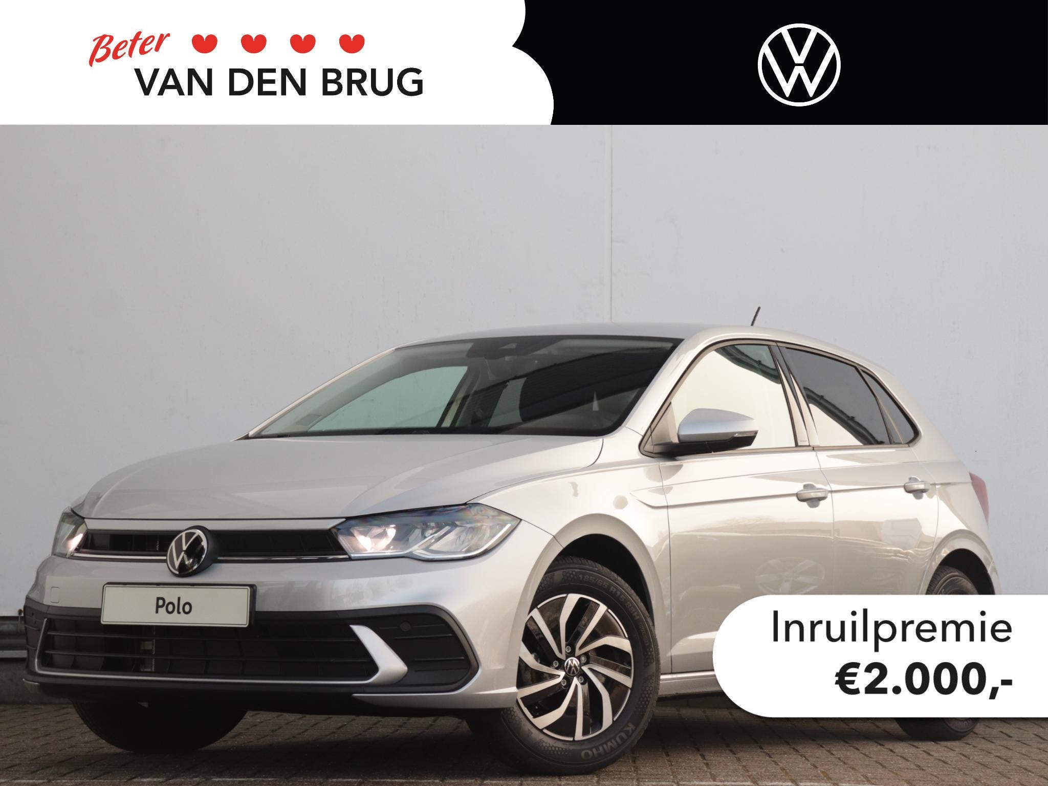 Volkswagen Polo Life Edition 1.0 TSI 95 PK | Achteruitrijcam, Auto's, Voorwielaandrijving, Stof, 95 pk, Blauw