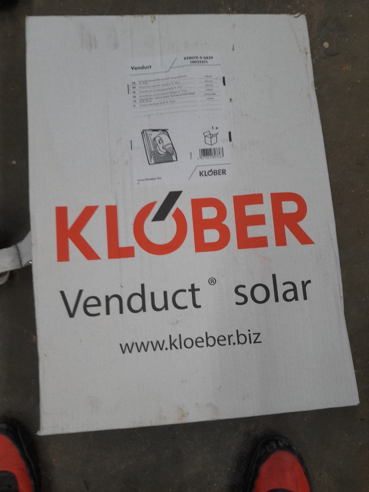 KLOBER  Venduct Solar.   Universele doorvoerset 10. - 70.mm, Ophalen of Verzenden, Nieuw