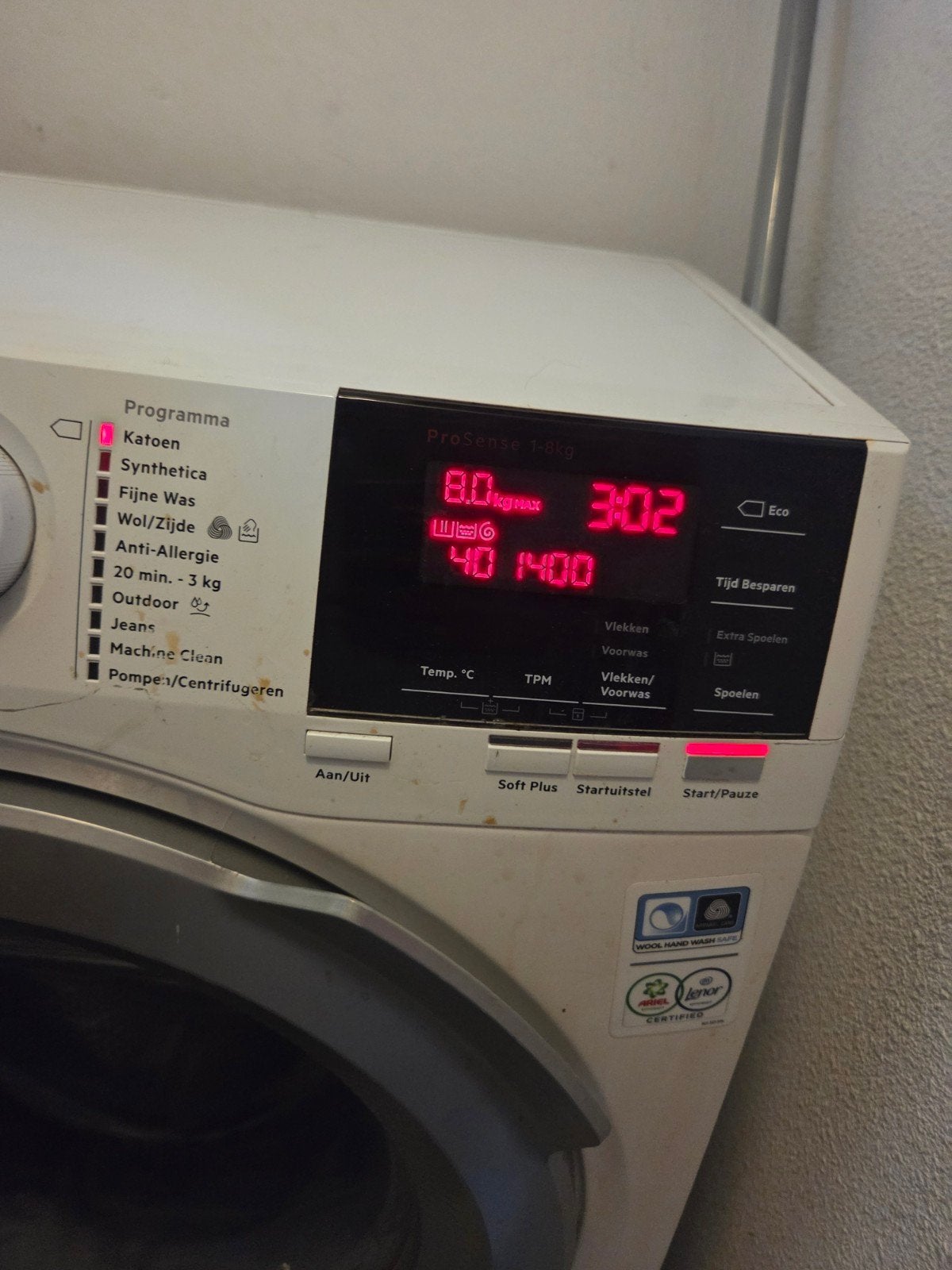 AEG Lavamat 6000 Series Wasmachine - Rubber kapot, Witgoed en Apparatuur, Wasmachines, Niet werkend, Voorlader, 8 tot 10 kg, 85 tot 90 cm