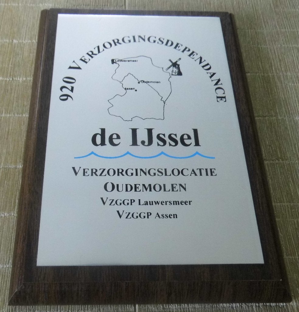 Schild / Wandbord 920 Verzorgingsdependance De IJssel, Verzenden, Landmacht, Nederland, Overige typen