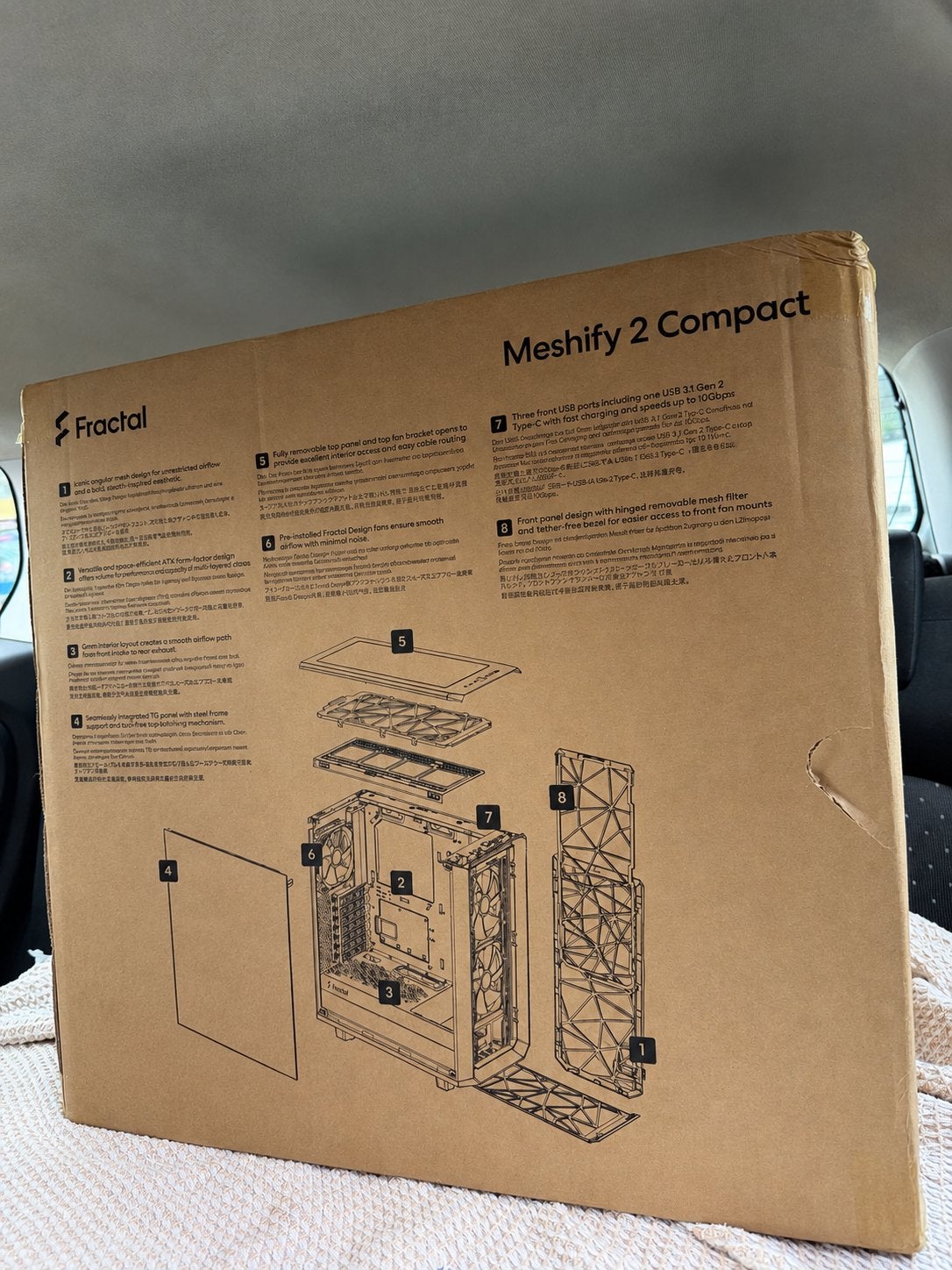 Fractal Meshify 2 Compact Computer Case - Nieuw in doos, Ophalen of Verzenden, Nieuw