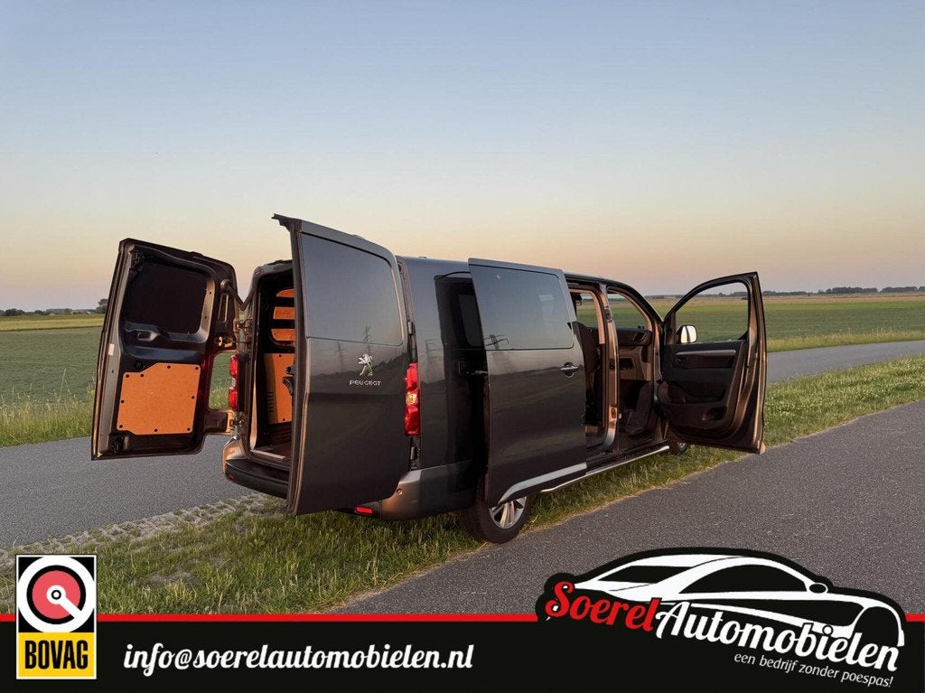 Peugeot Expert AUTOMAAT 2.0 180pk DC 2 schuifdeuren 92659 km, Auto's, Bestelauto's, Automaat, Gebruikt, Euro 6, Met garantie (alle)
