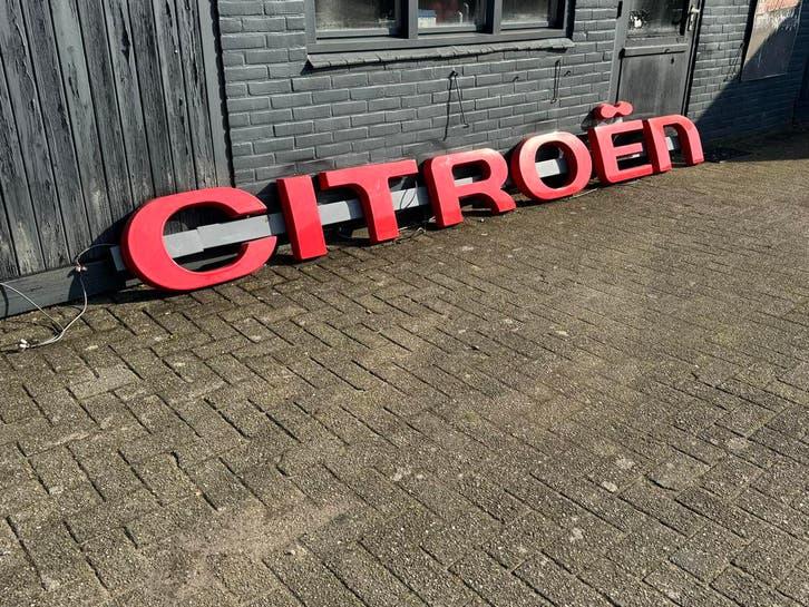 Groot Citro?n Reclamebord - Lichtbak, Ophalen, Gebruikt, ., Lichtbak of (neon) lamp