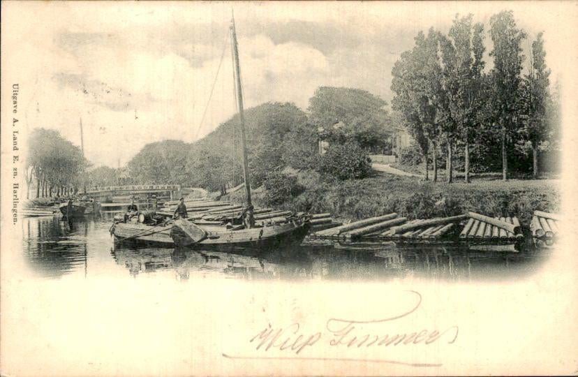Harlingen, Ophalen of Verzenden, Voor 1920, Gelopen, Friesland