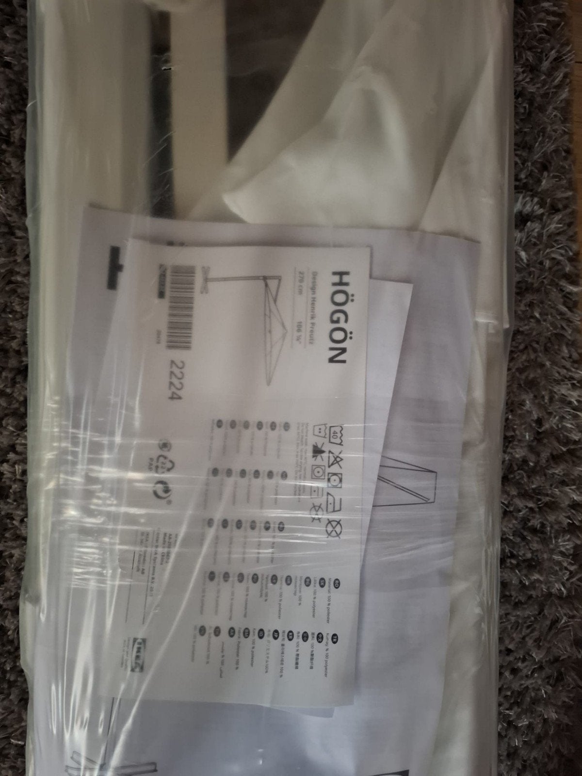 Parasol nieuw 40€ twv 100, Tuin en Terras, Ophalen of Verzenden, Nieuw, 2 tot 3 meter, Stokparasol