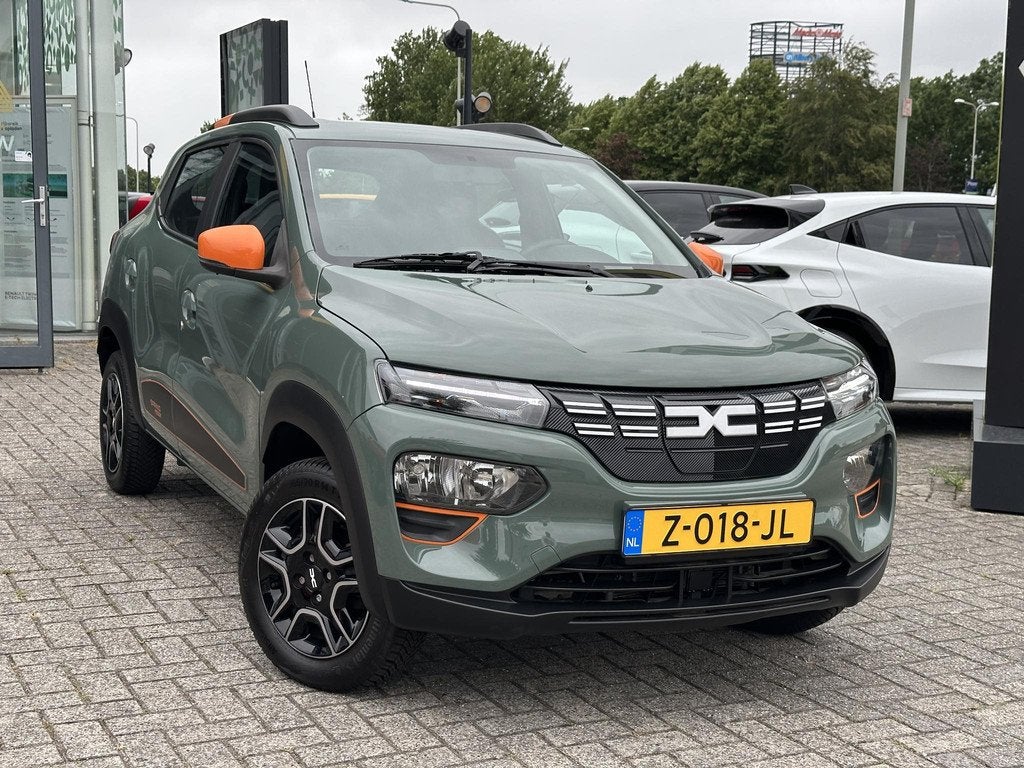 Dacia Spring 45 Expression l Origineel NL l NAP l Snellader, Auto's, Dacia, Gebruikt, Zwart, 38 min, Parkeersensor