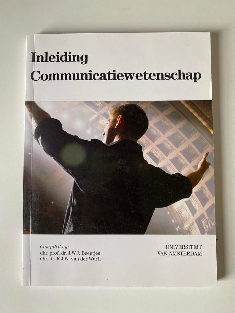 Inleiding Communicatiewetenschap (UvA), Boeken, Ophalen of Verzenden, Beta, Zo goed als nieuw, HBO