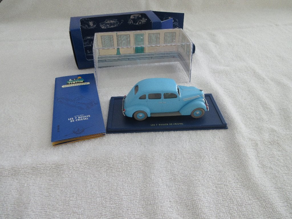 Kuifje auto Ford V8 uit De 7 Kristallen Bollen Moulinsart, Ophalen of Verzenden, Kuifje, Zo goed als nieuw, Beeldje of Figuurtje