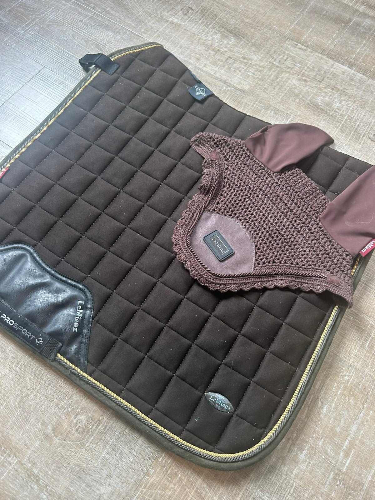 Lemieux dekje + oornetje, Dieren en Toebehoren, Paarden en Pony's | Dekens en Dekjes, Full (L), Dressuurdekje, Ophalen of Verzenden