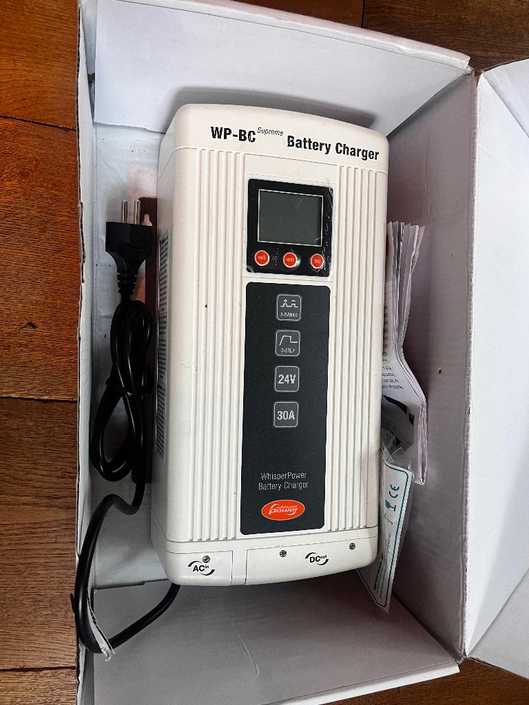 Professionele Accu lader 24V 30A whisperpower, Ophalen of Verzenden, Gebruikt