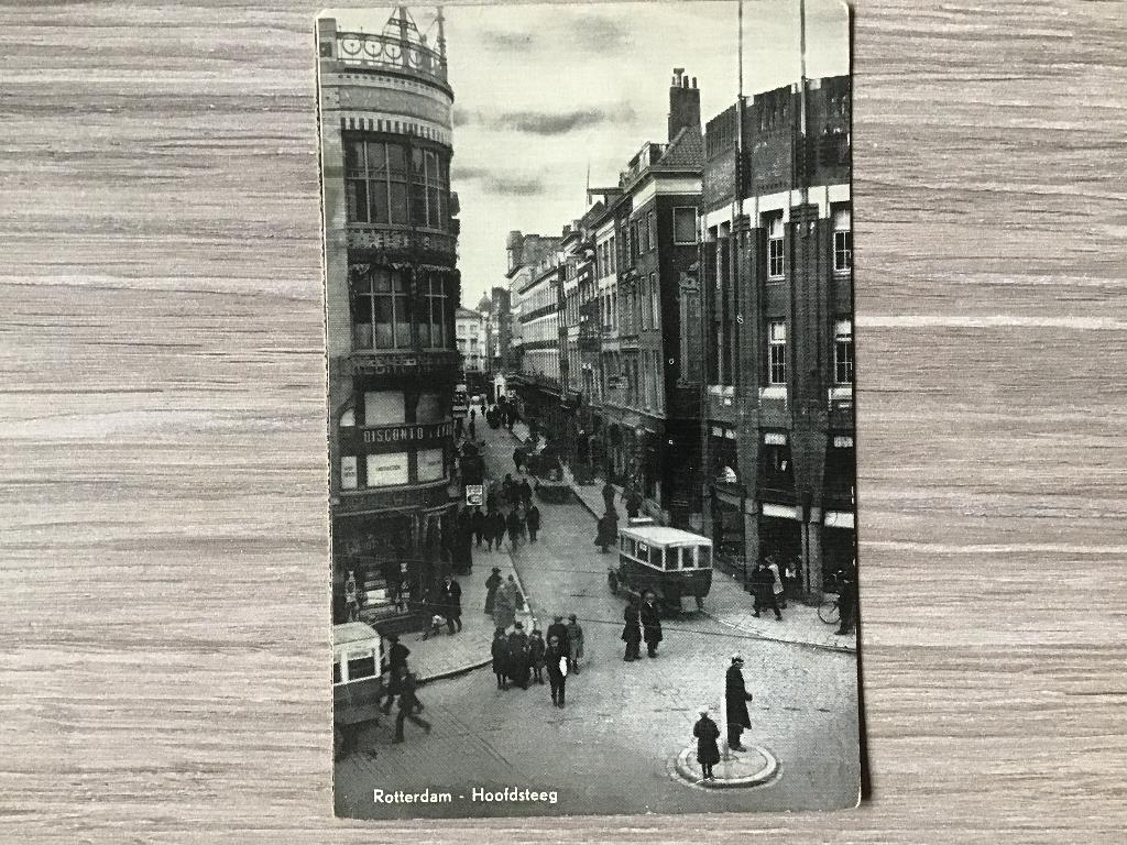 Rotterdam Hoofdsteeg ca 1925-30, Verzenden, 1920 tot 1940, Ongelopen, Zuid-Holland