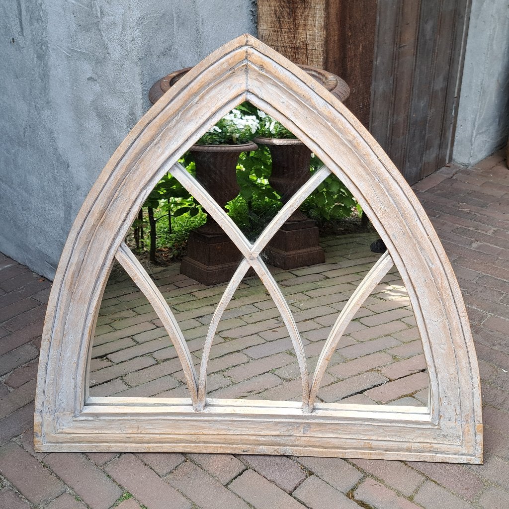 Mooie landelijke houten spiegel vakverdeling raamwerk Etage3, Ophalen, ., Zo goed als nieuw, .