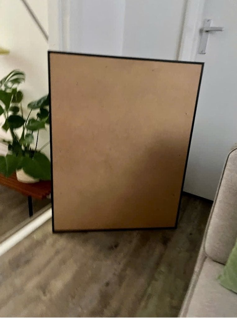 Poster lijst 90 x 70 cm zonder glas / plexiglas, Overige materialen, 90 cm, Zwart, 70 cm