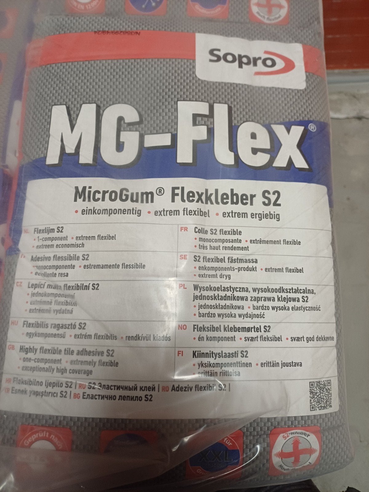 Sopro MG Flex tegellijm, Ophalen, Steen of Klei, Nieuw, 10 m² of meer