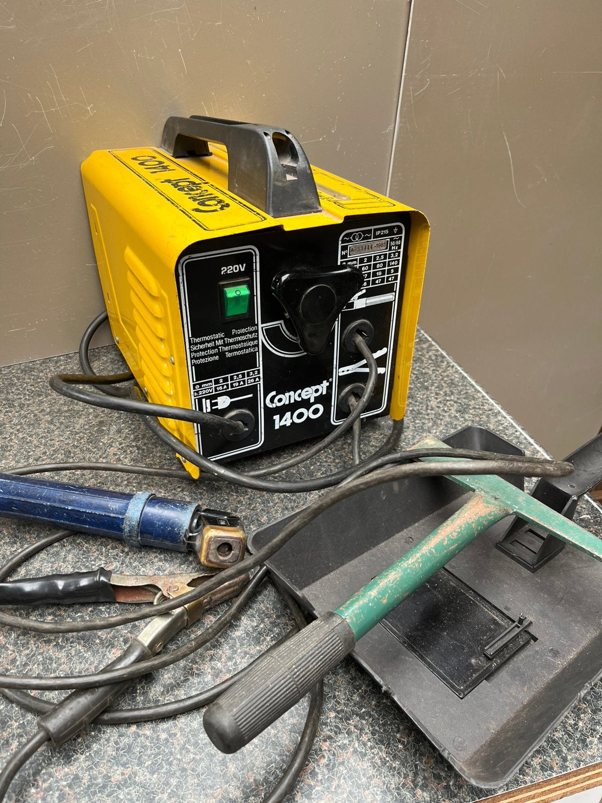 Las apparaat, Ophalen, Minder dan 150 ampère, Elektroden