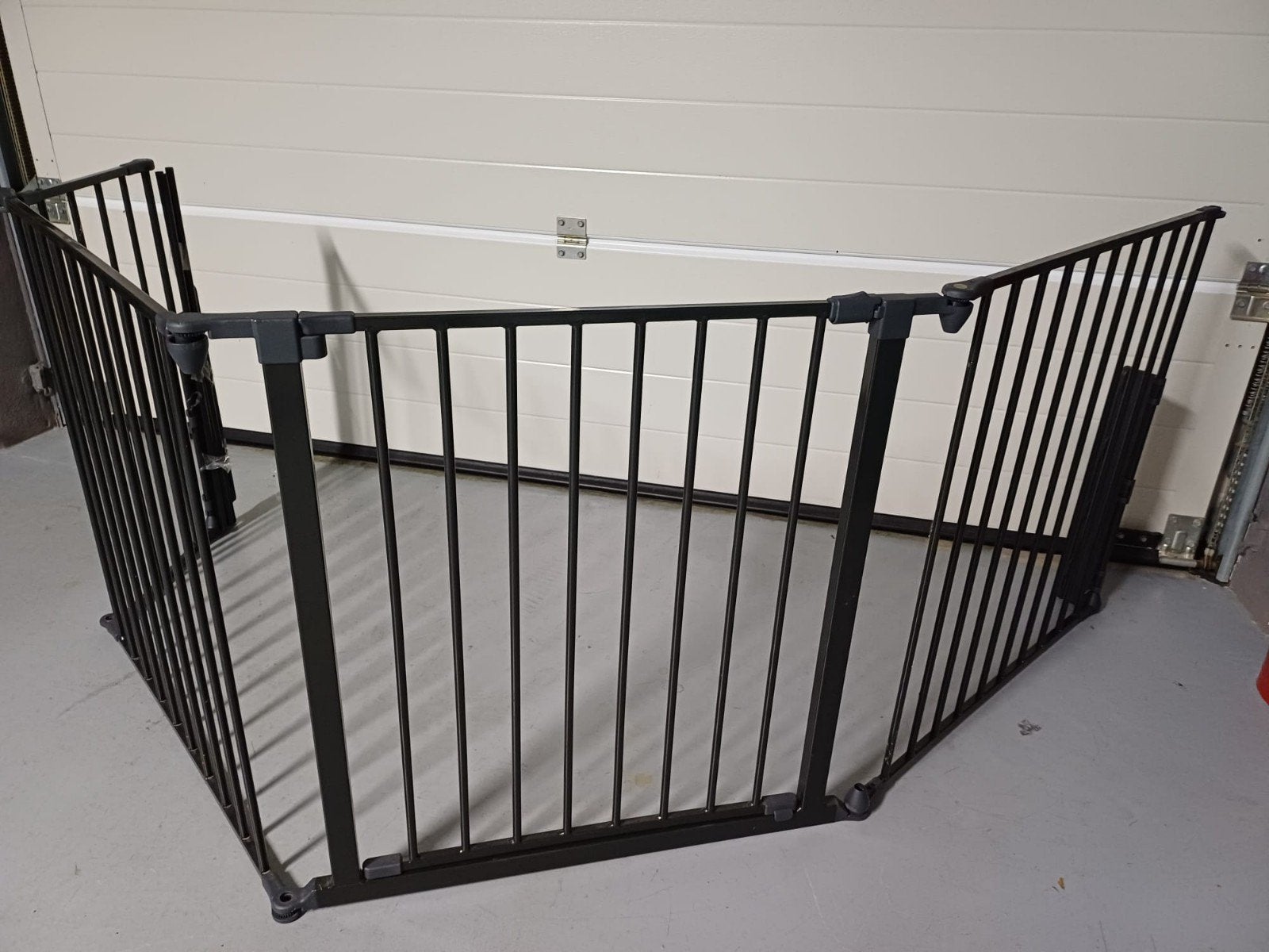 BabyDan Veiligheidshekje /haardhek - Metaal, Zwart, Kinderen en Baby's, Ophalen, Overige typen, Zo goed als nieuw, 115 cm of meer